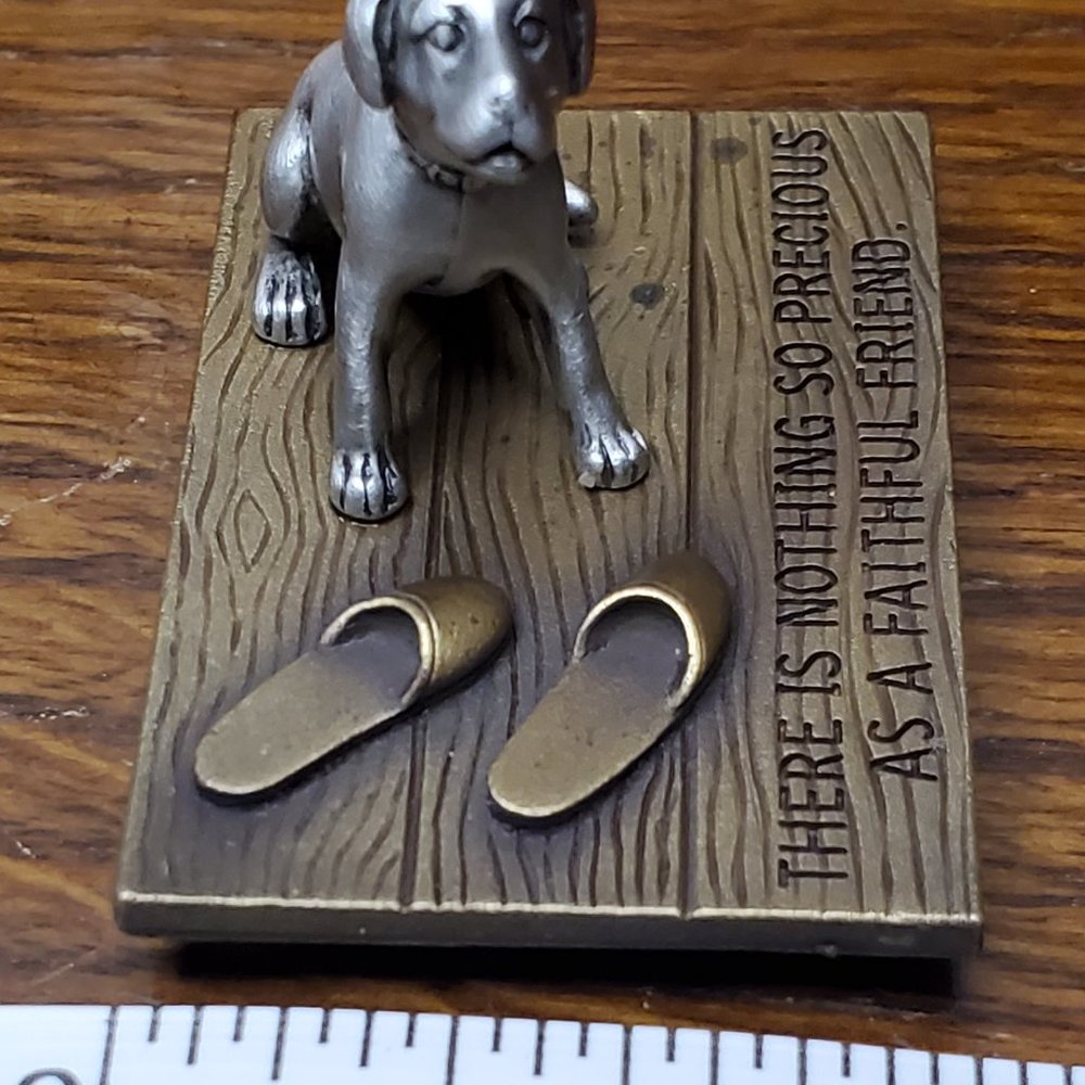 JJ Figurine - Brass & Pewter - Faithful Friend - Picture 6 of 6
